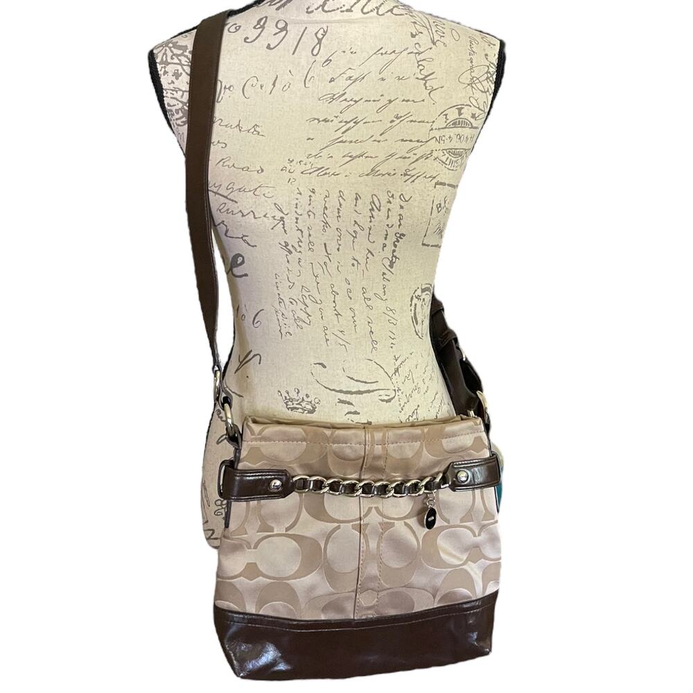 Coach Brown Signature CC Crossbody Purse F16860
